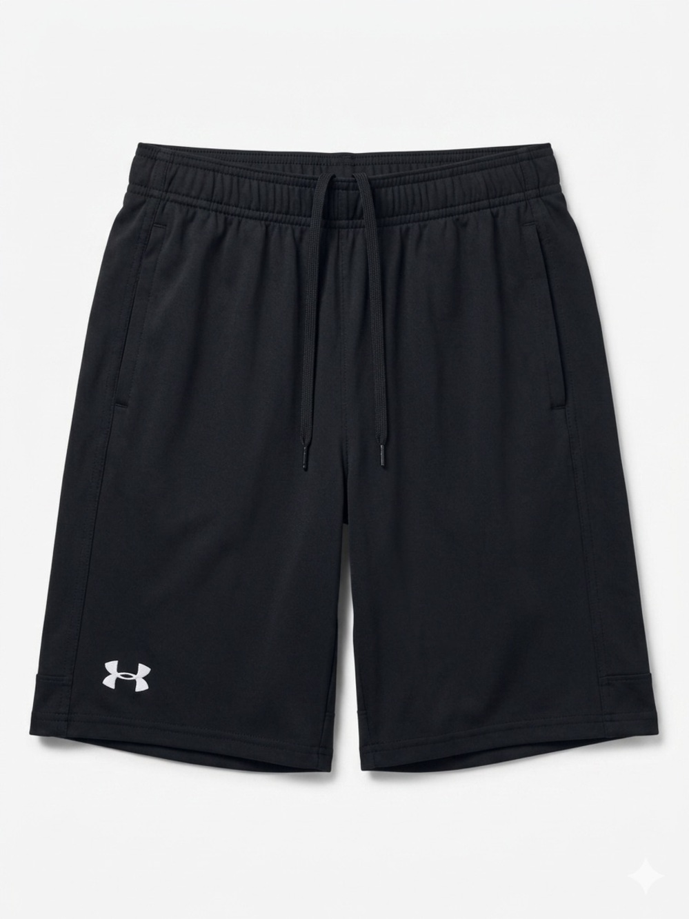 Under Armour Boy‘s Performance Black Athletic Shorts Size L